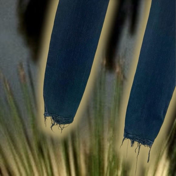 Agolde Black ‘Sophie High-Rise Distressed Skinny Jeans’ Size 26 - Picture 9 of 16